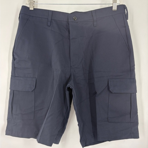 Red Kap Cargo Shorts Mens 36W x 12in Navy WORK WEAR UNIFORM RUGGED NWT - Picture 2 of 6
